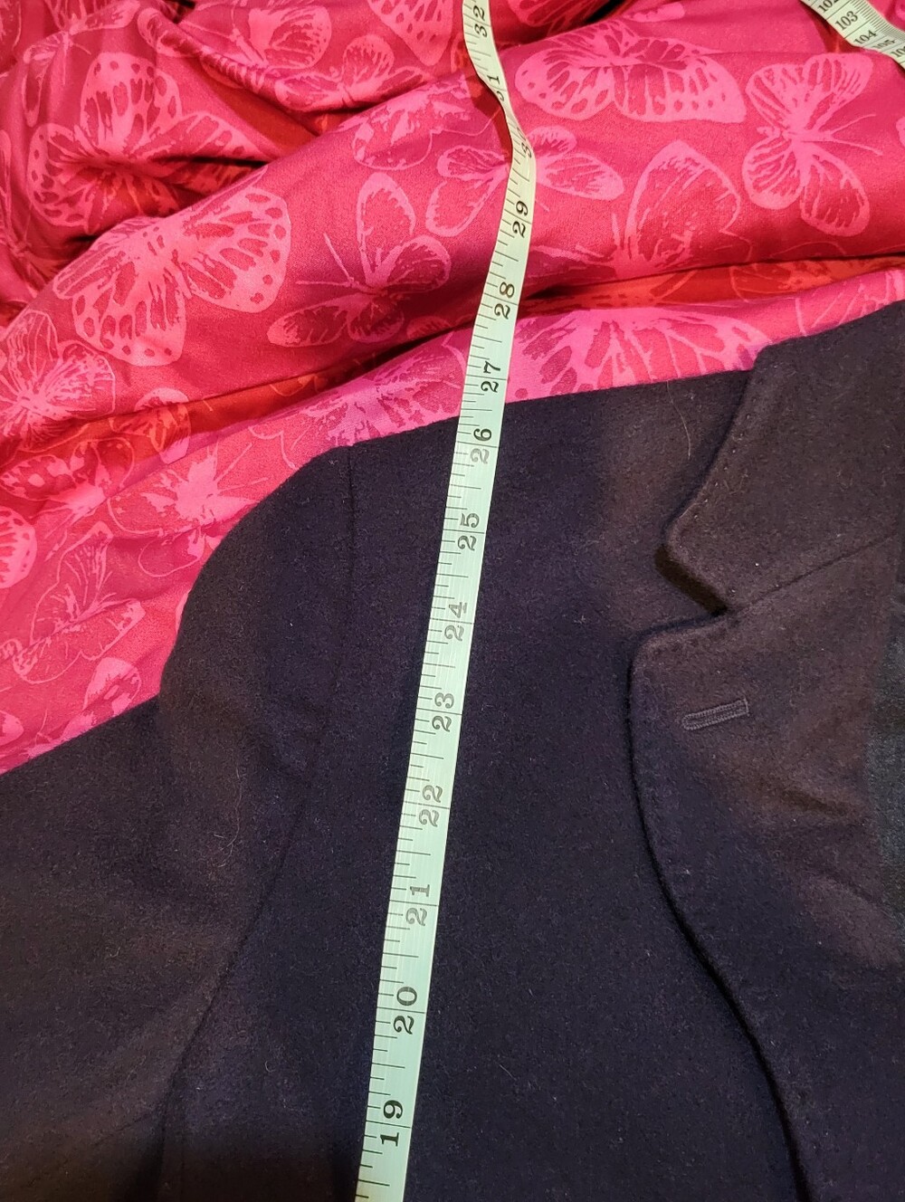 Vintage Lauren Ralph Lauren Petite Dark Blue Wool and Cashmere Blend Blazer 10P - Picture 10 of 12